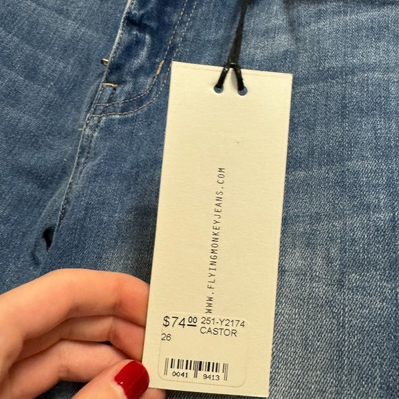 Flying Monkey Santa Monica Mid Rise Skinny Jeans NWT - Picture 5 of 6